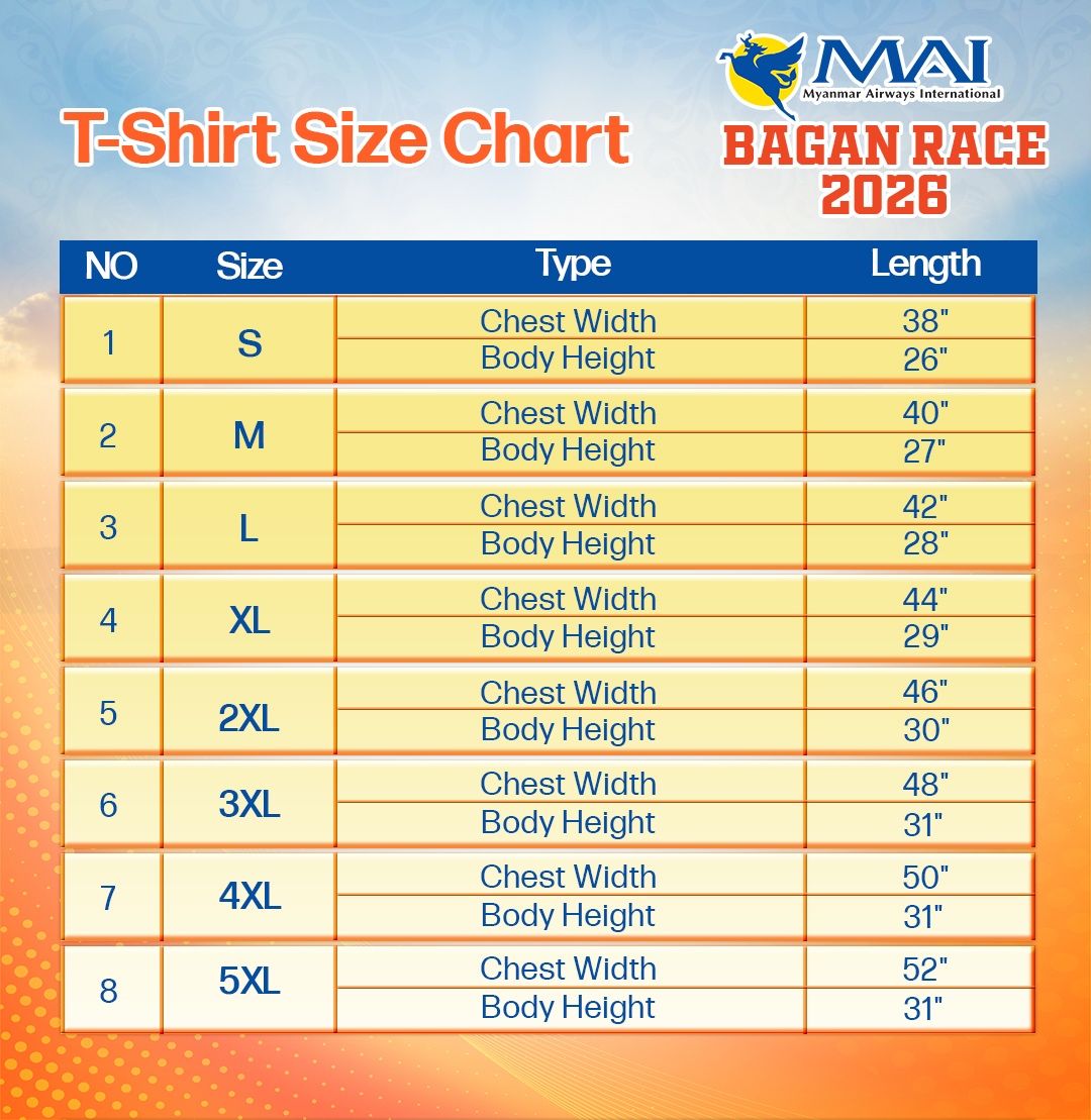 T-Shirt Chart
